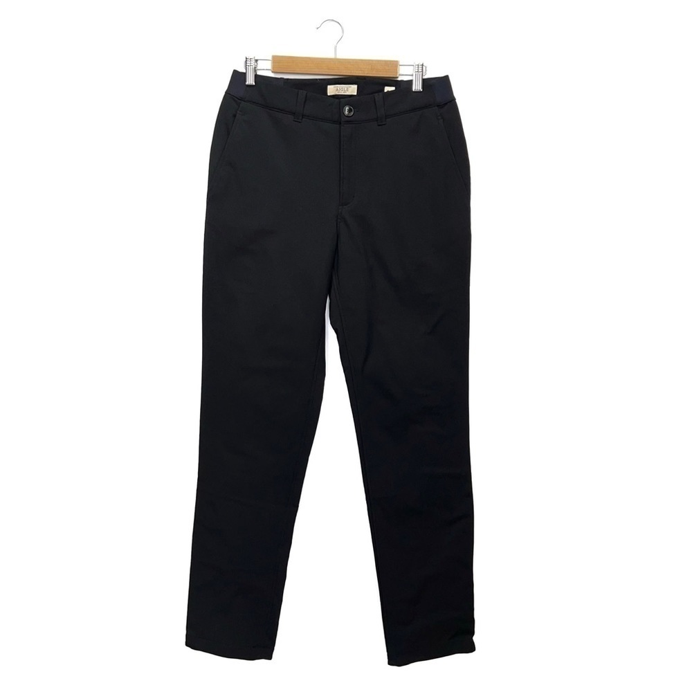 Aigle Men’s Fleece Lined Pants Black Size 30 Polartec Dress Draw Chord Ankle New